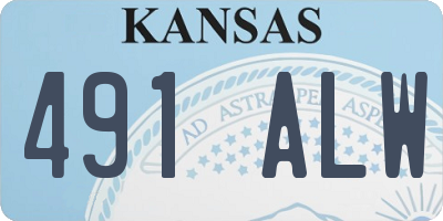 KS license plate 491ALW