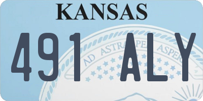 KS license plate 491ALY