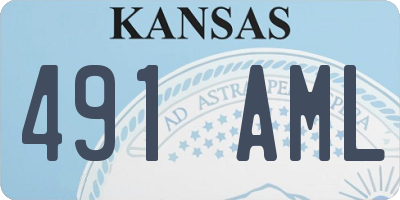 KS license plate 491AML
