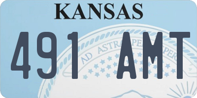 KS license plate 491AMT