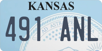 KS license plate 491ANL
