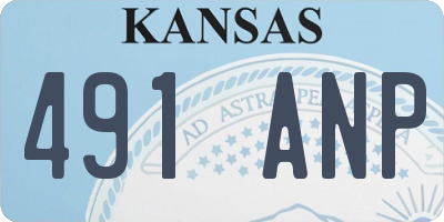 KS license plate 491ANP