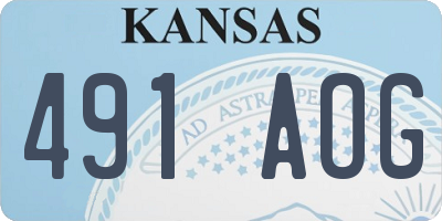 KS license plate 491AOG