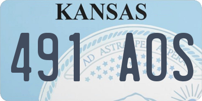 KS license plate 491AOS