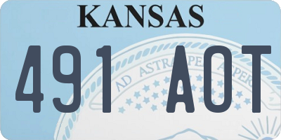 KS license plate 491AOT