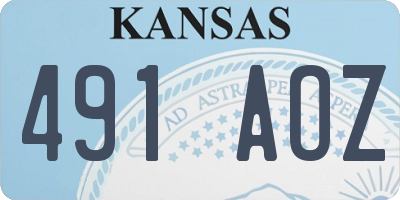 KS license plate 491AOZ