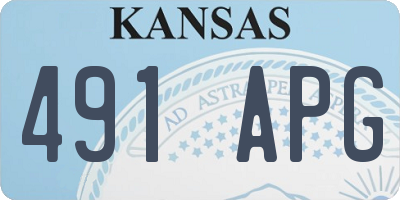 KS license plate 491APG