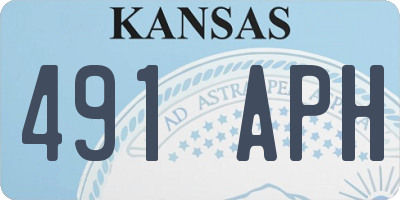 KS license plate 491APH