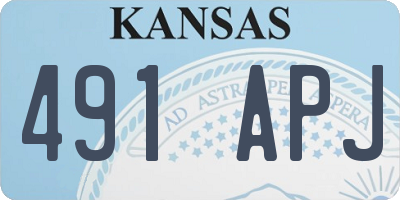 KS license plate 491APJ