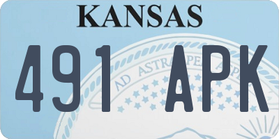 KS license plate 491APK