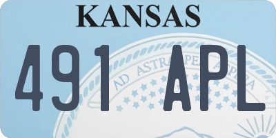 KS license plate 491APL