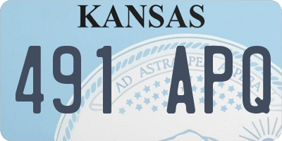 KS license plate 491APQ