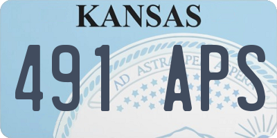 KS license plate 491APS