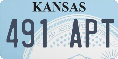 KS license plate 491APT