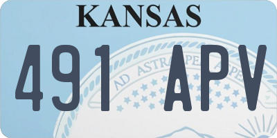 KS license plate 491APV