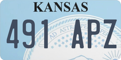 KS license plate 491APZ