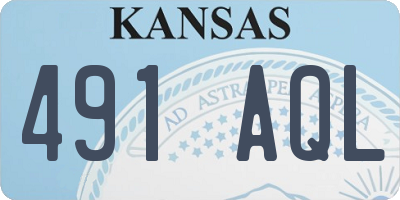 KS license plate 491AQL
