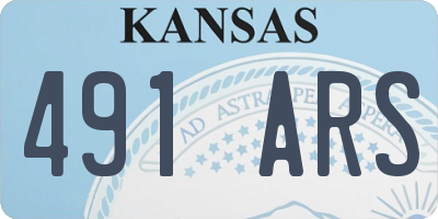 KS license plate 491ARS