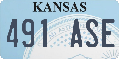 KS license plate 491ASE
