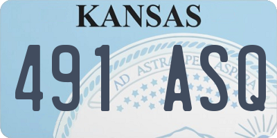 KS license plate 491ASQ