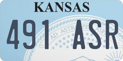 KS license plate 491ASR