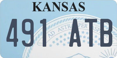 KS license plate 491ATB