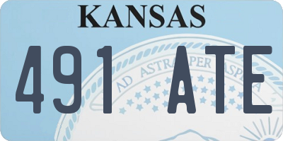 KS license plate 491ATE