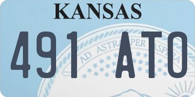 KS license plate 491ATO