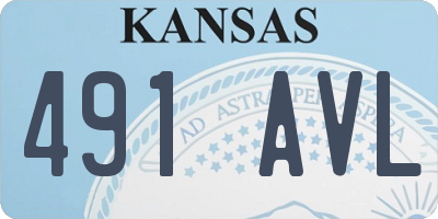 KS license plate 491AVL
