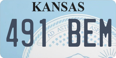KS license plate 491BEM