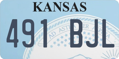 KS license plate 491BJL