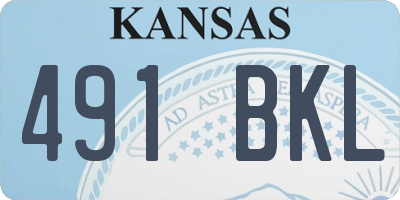 KS license plate 491BKL