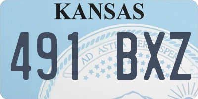 KS license plate 491BXZ