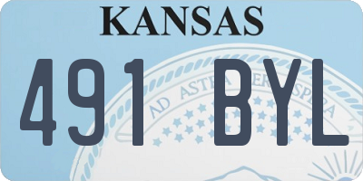 KS license plate 491BYL