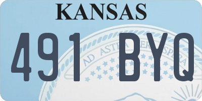 KS license plate 491BYQ