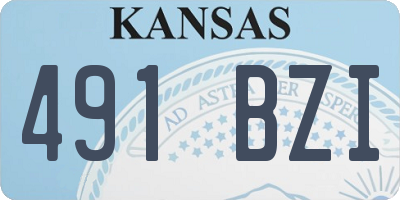 KS license plate 491BZI