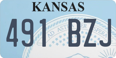 KS license plate 491BZJ