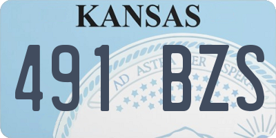 KS license plate 491BZS