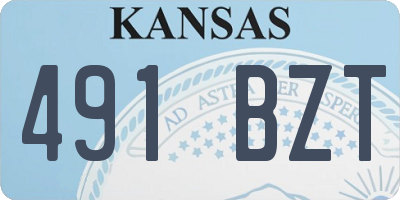 KS license plate 491BZT