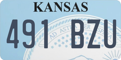 KS license plate 491BZU