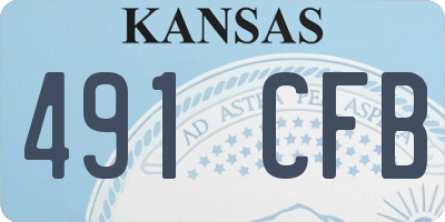 KS license plate 491CFB