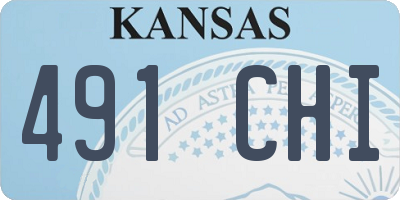 KS license plate 491CHI