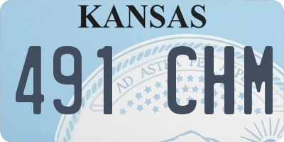 KS license plate 491CHM