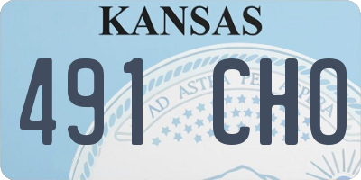 KS license plate 491CHO