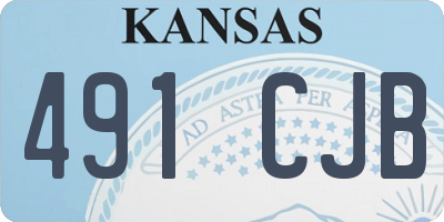 KS license plate 491CJB