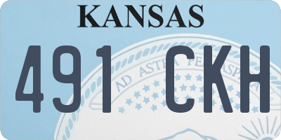 KS license plate 491CKH