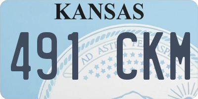 KS license plate 491CKM