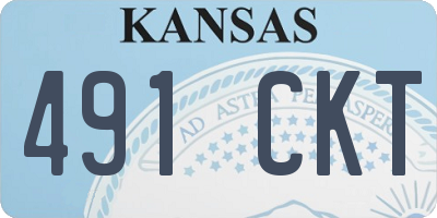 KS license plate 491CKT