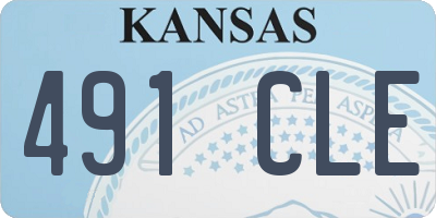 KS license plate 491CLE