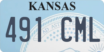 KS license plate 491CML